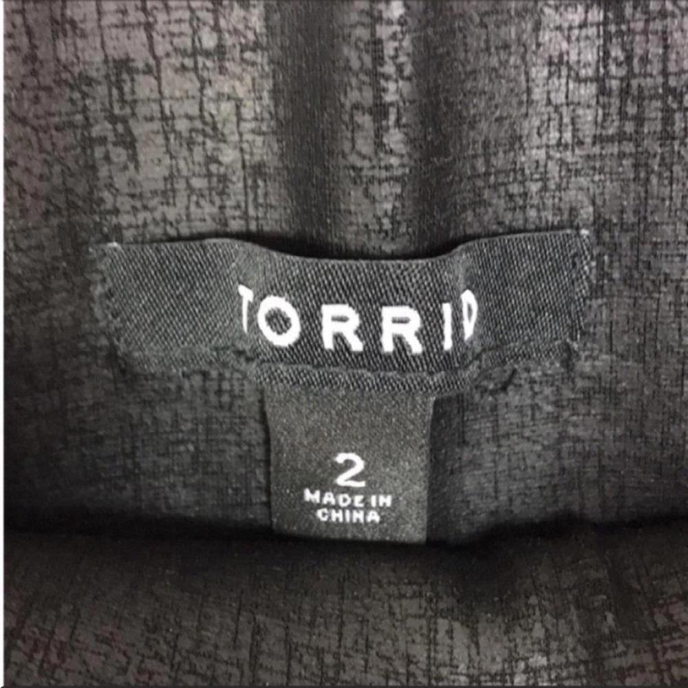 Torrid Womens High‎ Rise Faux Leather Skinny Pants Black Size 2 - Picture 4 of 9